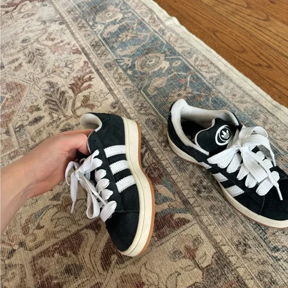 Adidas Campus 00s Black and White Sneakers Women’s - Picture 5 of 12